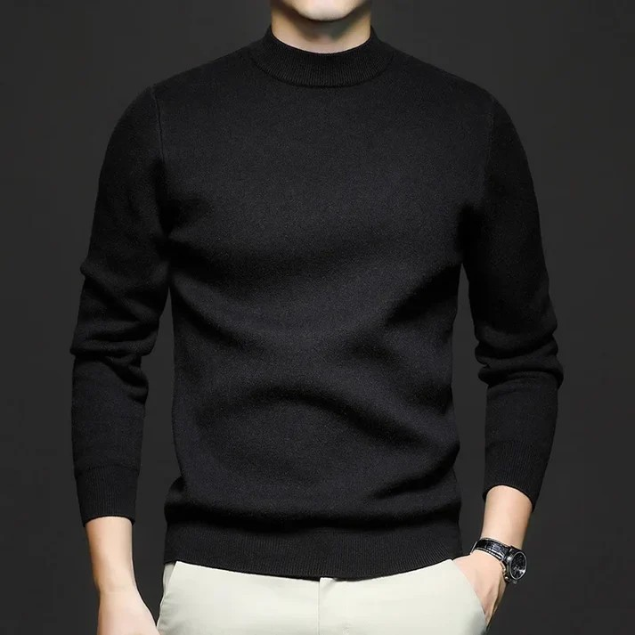 Drune | Klassischer Strickpullover Rundhals Zeitloses und Elegantes Aussehen