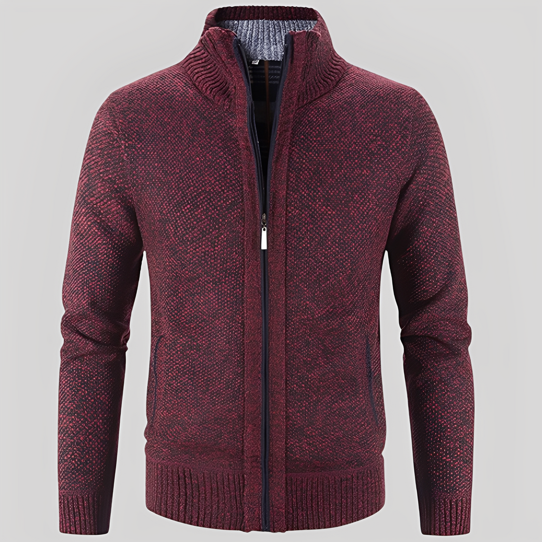 Drune | Einfacher Cardigan mit Reißverschluss für Herren
