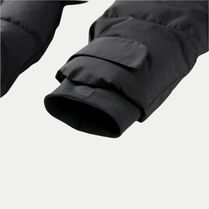 Drune | Winterjacke - Skijacke - Schwarz Gefüttert & Mit Gürtel
