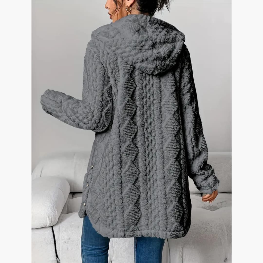 Drune | Gemütlicher Hoodie mit Teddy-Pullover für Damen