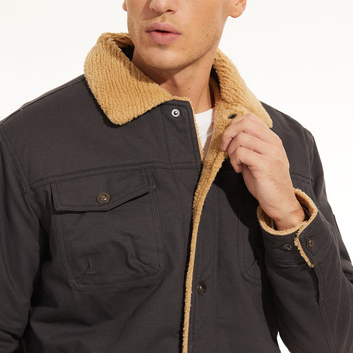 Drune | Winterjacke mit Sherpa-futter Wasserabweisend Warm und Robust