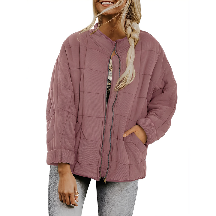 Drune | Frauenjacke mit leicht gestepptem Muster und Taschen
