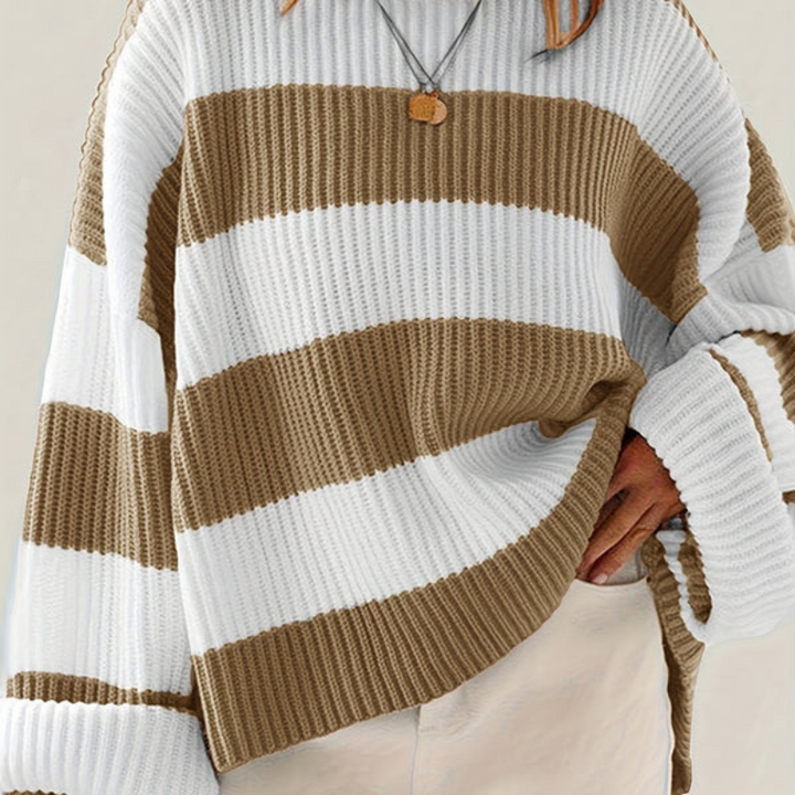 Drune | pullover strick - Gestreift & Oversize