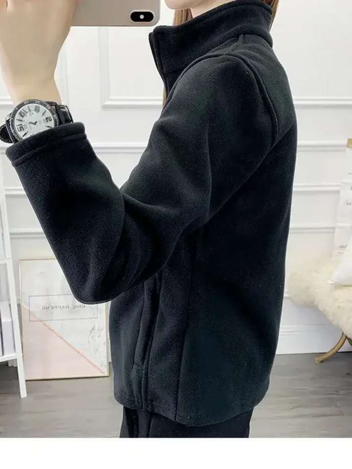 Damen Fleece Weste mit Reißverschluss Warm und Weich