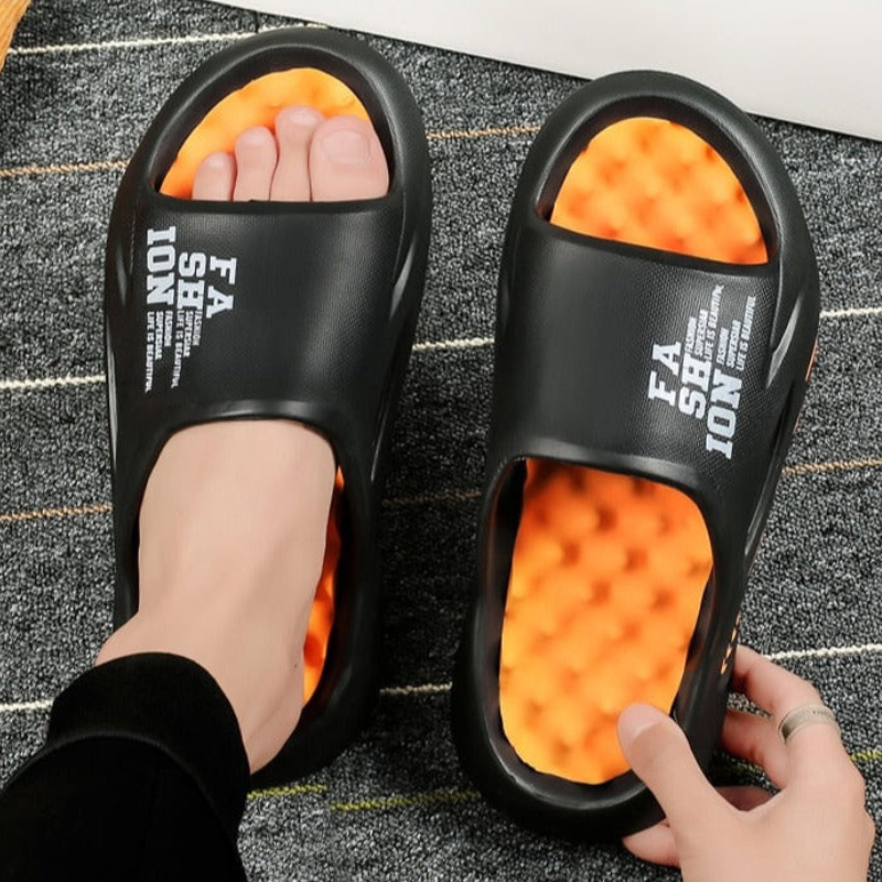 Herren Orthopädische Badeschuhe Mit Weichem Fußbett Und Rutschfester Sohle