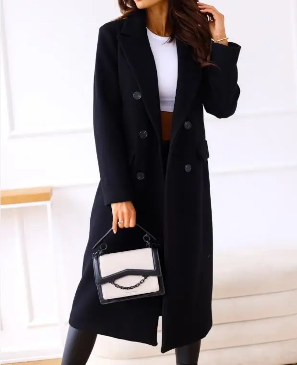Drune | Lange Elegante Taillierte Trenchcoat Für Damen | Perfekt Für Herbst Und Winter