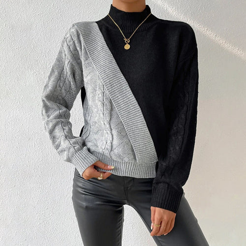 Drune | Pullover Aus Patchwork Strick