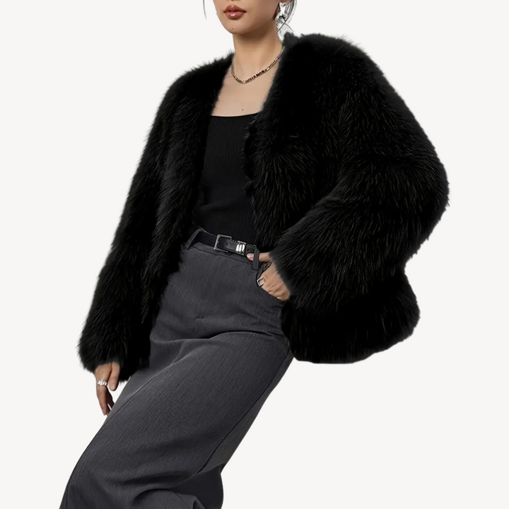 Drune | Damen Winterjacke Kunstpelz Mantel