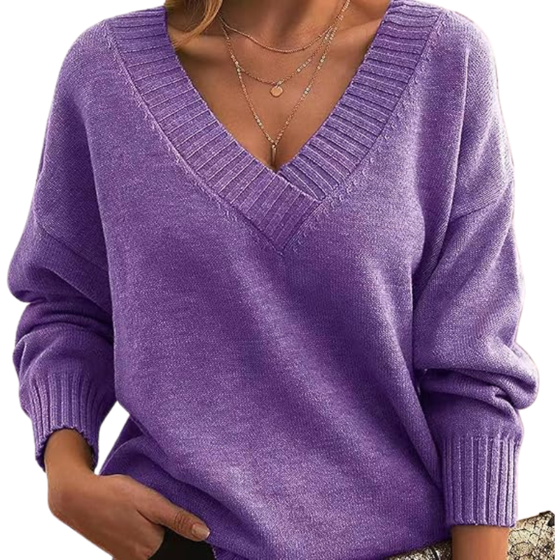 Drune | Schicker V-Ausschnitt Pullover für Frauen