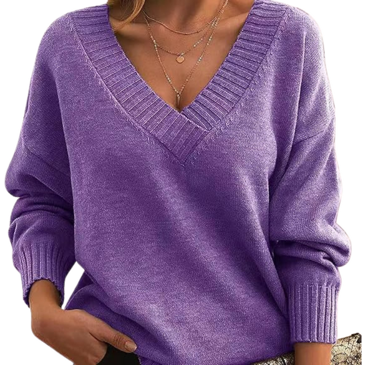 Drune | Schicker V-Ausschnitt Pullover für Frauen