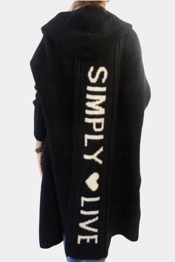 Drune | Lange, locker geöffnete Damenstrickjacke