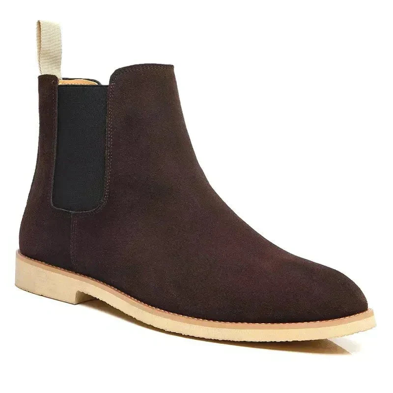Drune | Luxe Kalb Wildleder Chelsea Boots Mit Leder Innensohle