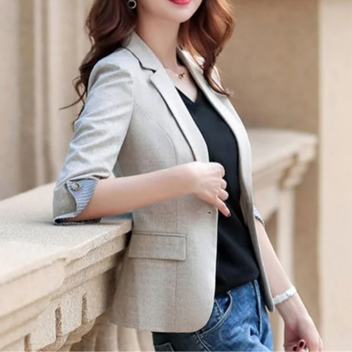 Drune | Eleganter Damenblazer mit Knopfdetails Ideal für Das Büro