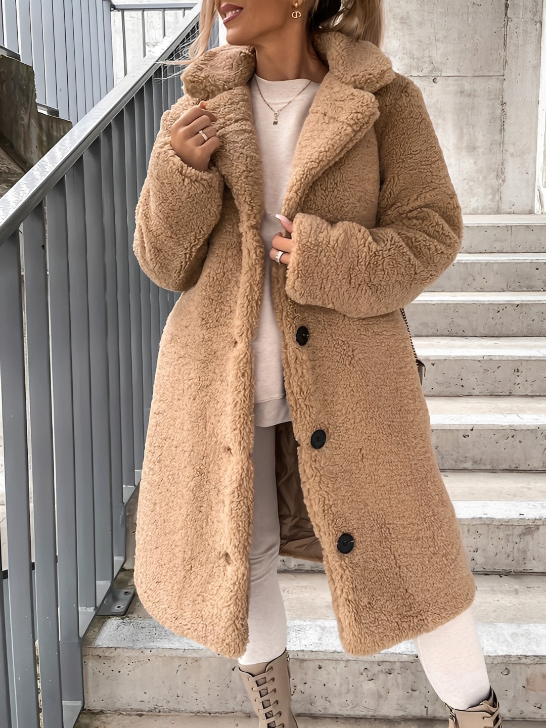 Drune | Modische, warme Damen-Fleecejacke