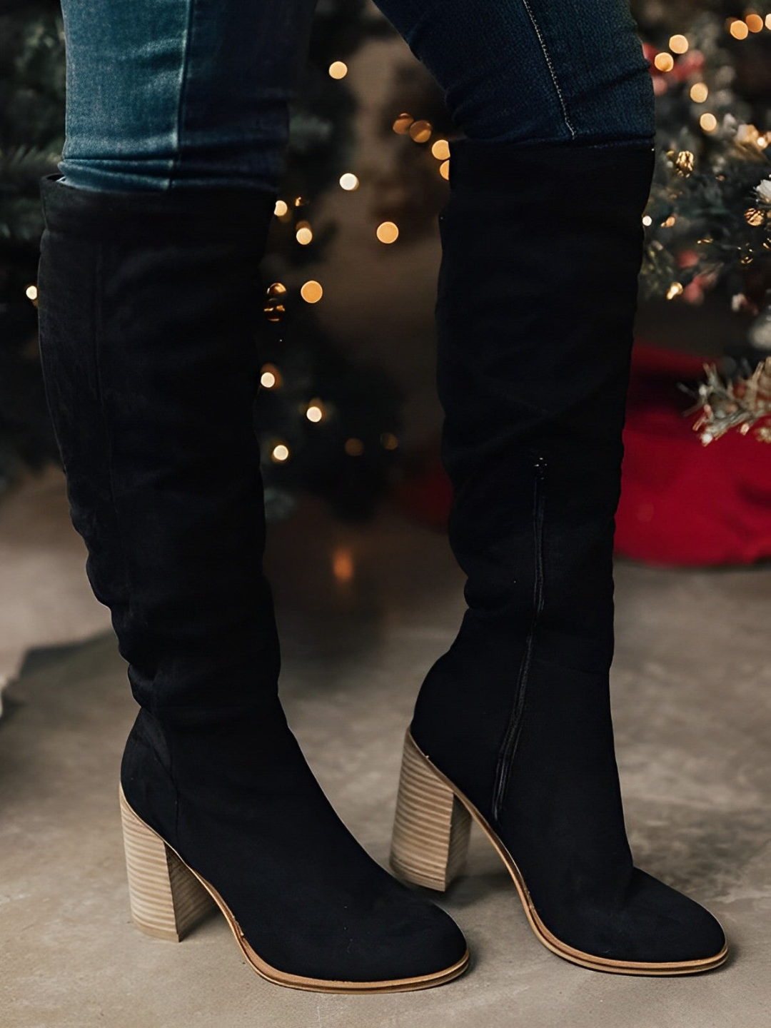 Drune | Elegante Hohe Stiefel mit Absatz