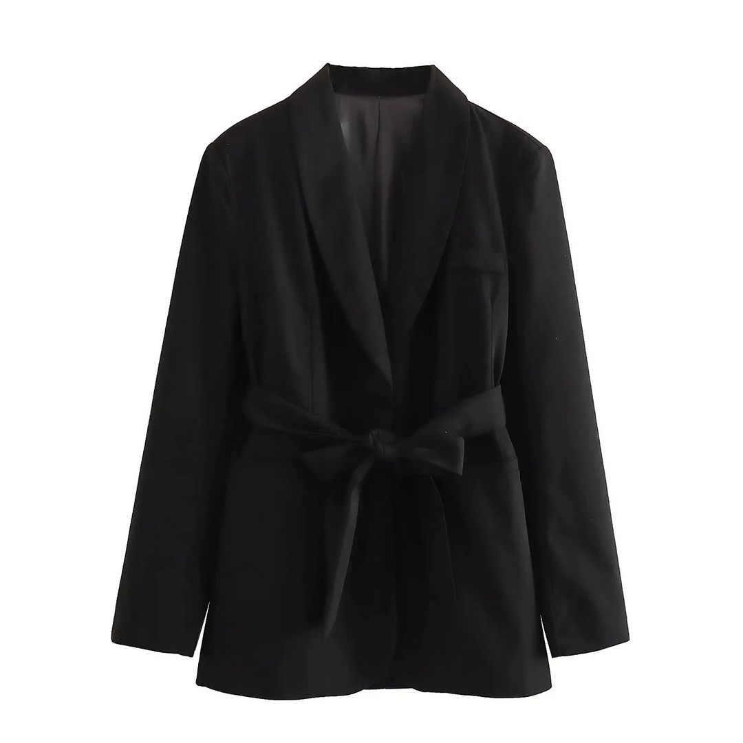 Drune | Mehrfarben Hausbekleidungsstil Blazer und Hose Set
