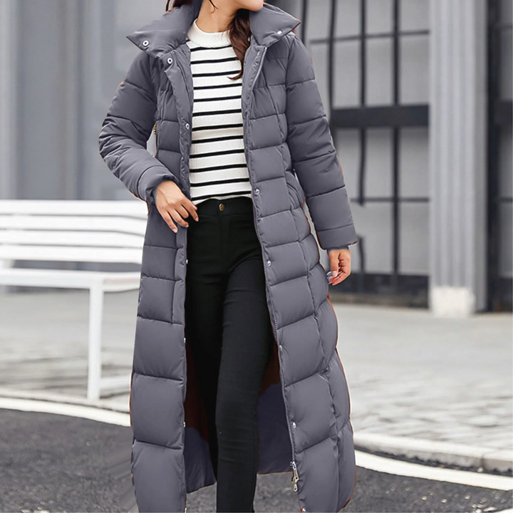 Drune | Elegante Pufferjacke mit Umlegekragen und Knopf für Damen