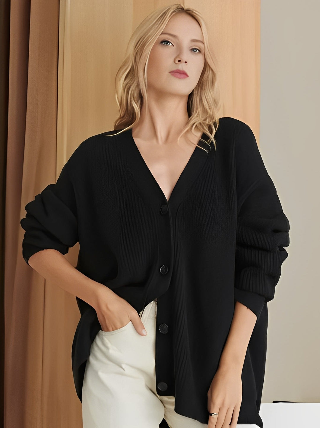 Drune | Lässiger Kaschmir-Cardigan für Damen
