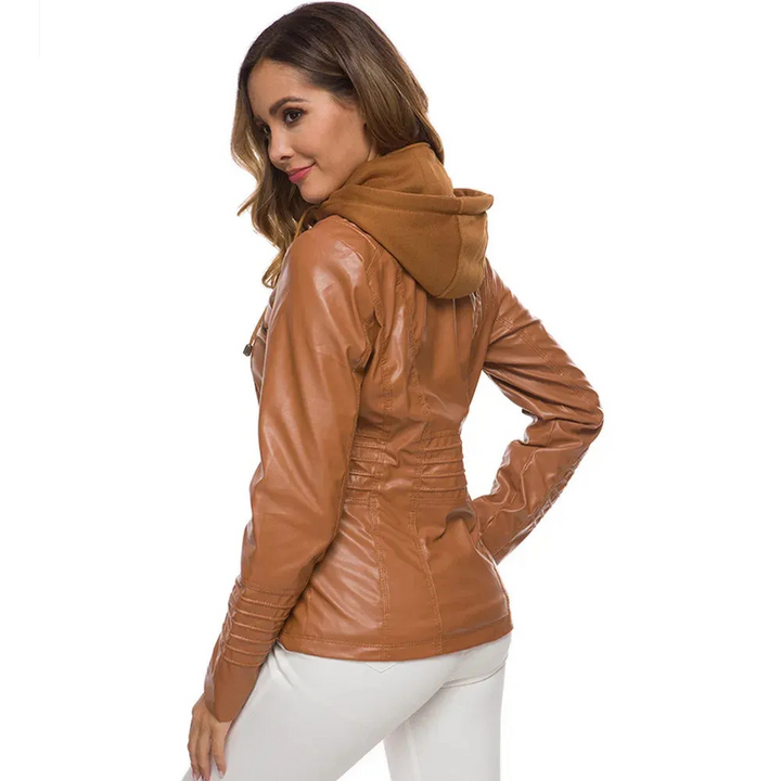 Drune | Kurzarm Frauen Jacke mit Reißverschluss