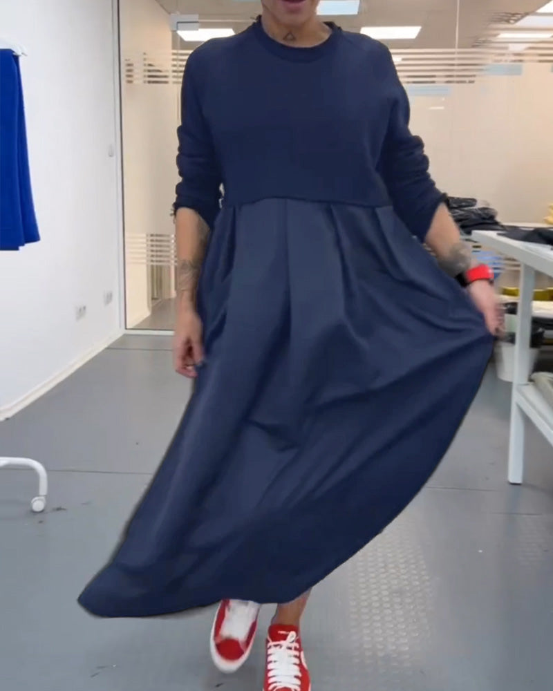 Drune | In Uni Farbe Freizeitkleid