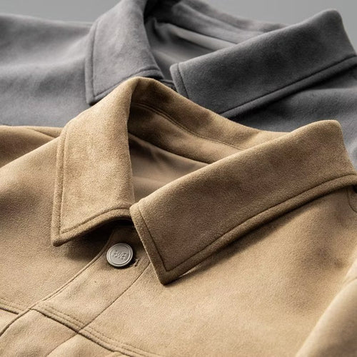 Drune | Klassische Wildlederjacke für Männer