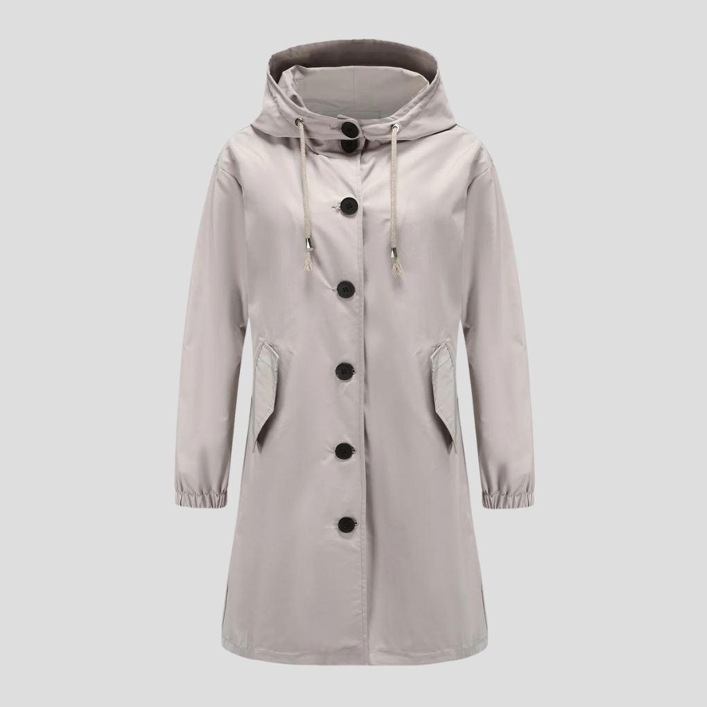 Drune | Wasserdichte Regenjacke mit Kapuze für Damen