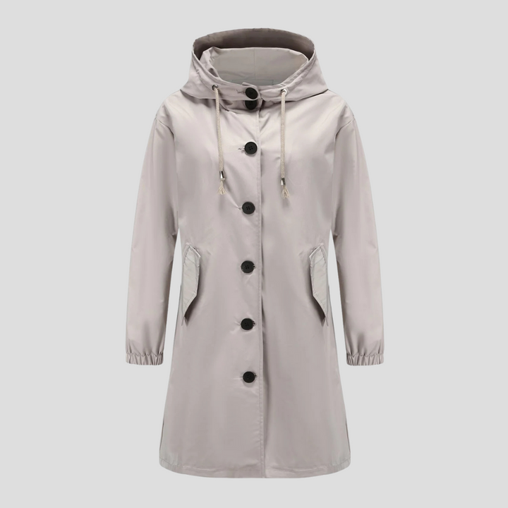 Drune | Wasserdichte Regenjacke mit Kapuze für Damen