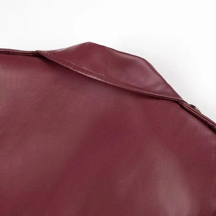 Drune | lange Retro-Jacke mit Gürtel