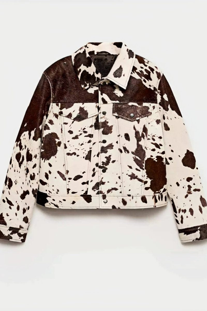 Drune | Print Faux-Fur Hemdenjacke