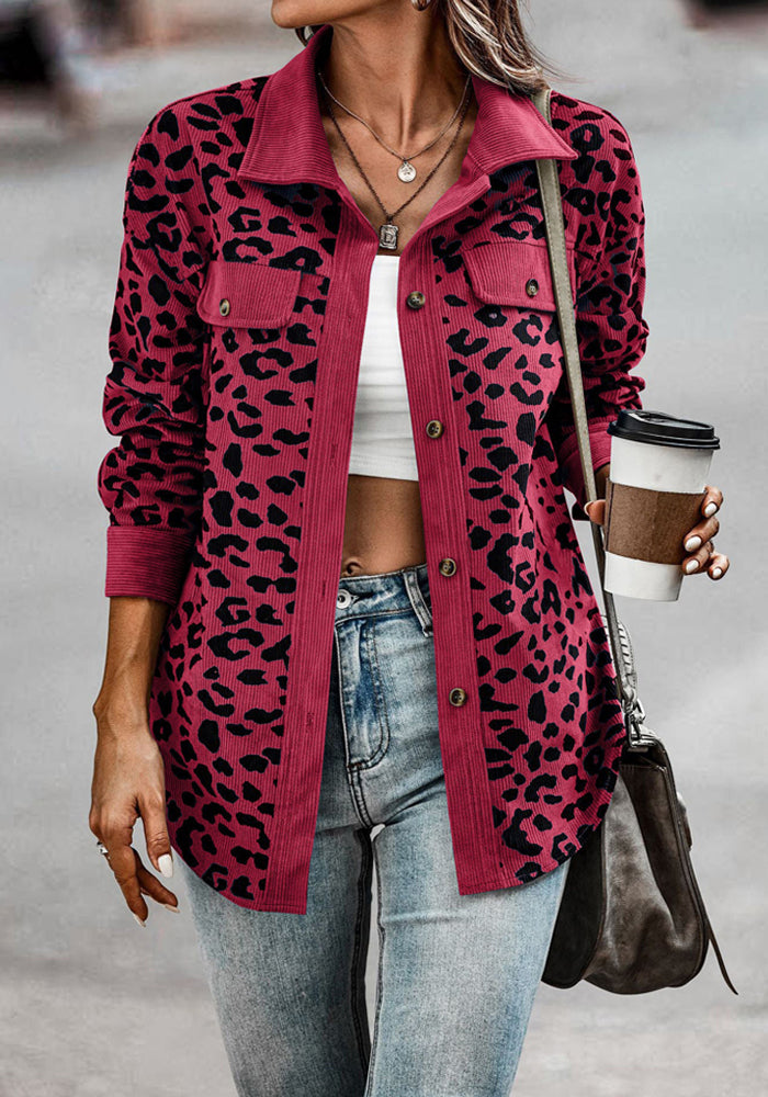 Drune | Frauen Leopardenmuster Jacke