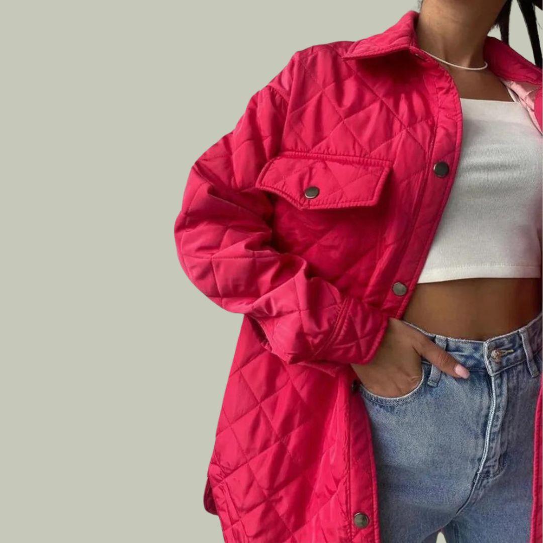 Drune | Klassisch gesteppte Jacke mit Druckknöpfen
