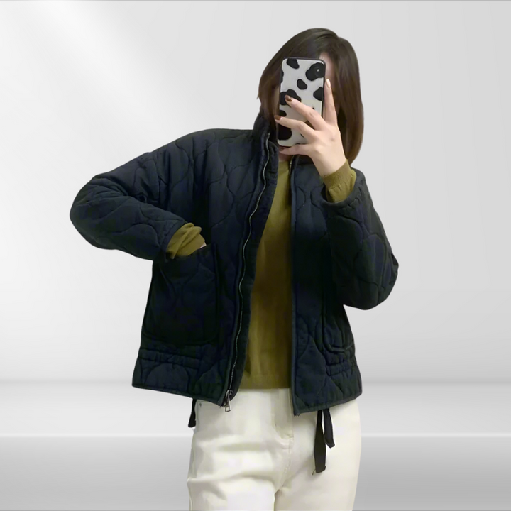 Drune | Damen Steppjacke mit Kordelzug & Reißverschluss
