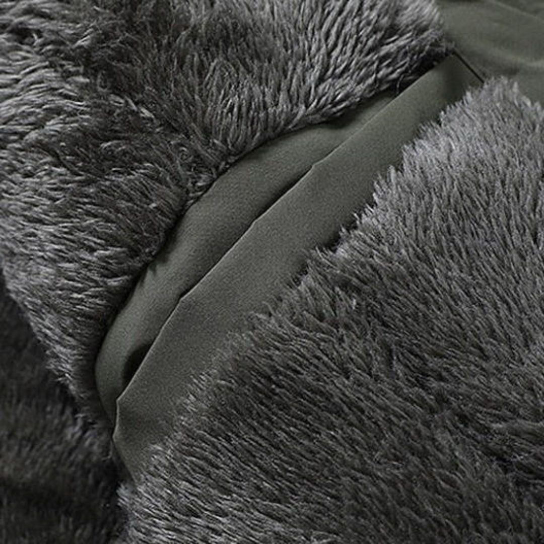 Drune | Winter Parka Jacke mit Fleece-Futter