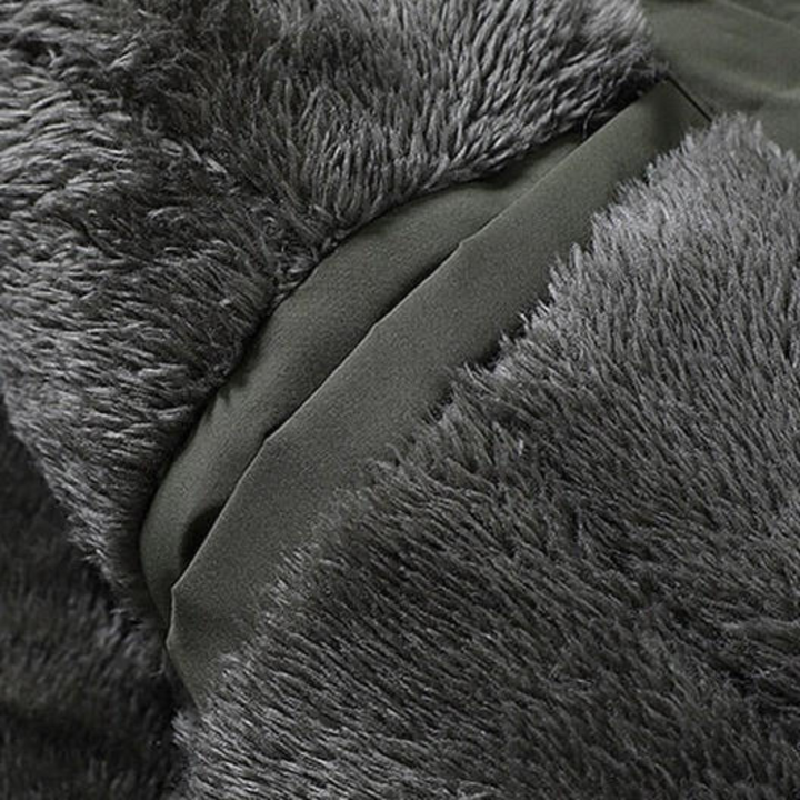 Drune | Winter Parka Jacke mit Fleece-Futter