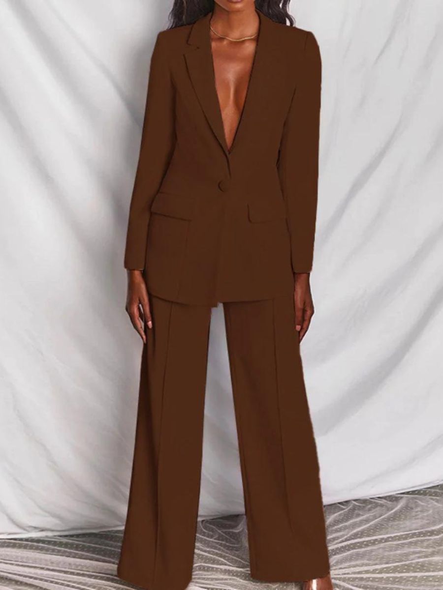 Drune | Blazer und Hose Set für Damen Business Kleidung