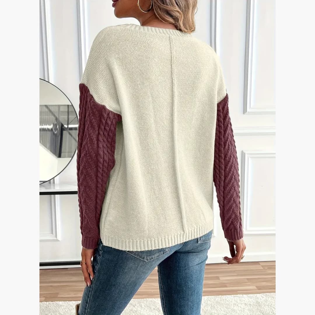 Drune | Stilvolle Kabelstrick Pullover für Damen