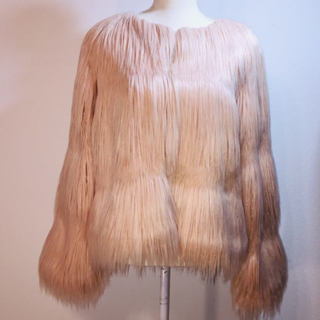 Drune | Mantel aus Kunstfell für Frauen schick