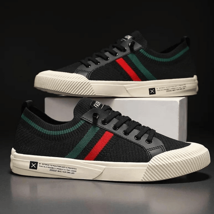 Drune | Lässige Sneakers Mit Strickmuster Für Männer