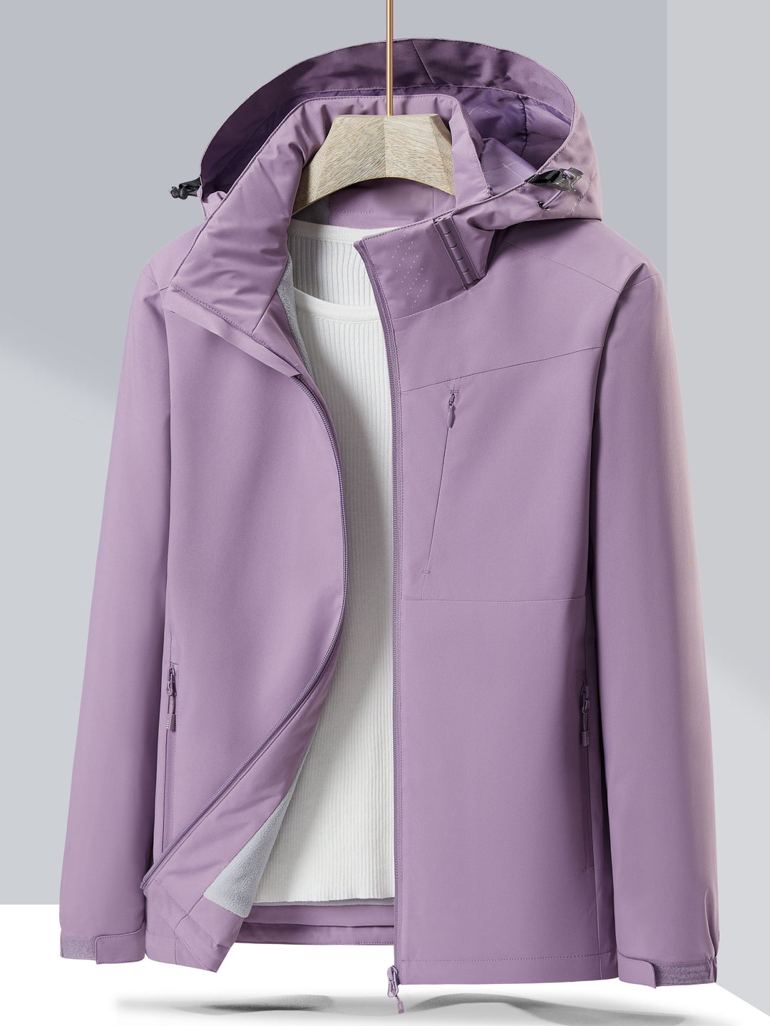 Drune Wasserdichte Fleece-Winterjacke Mit Kapuze Für Damen | Perfekt Für Outdoor-Aktivitäten