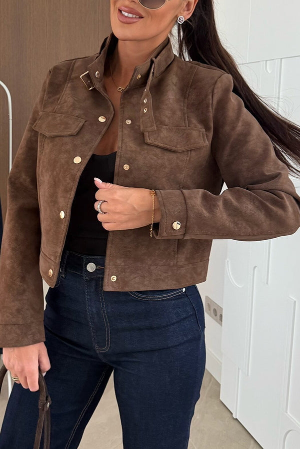 Drune | Stylish long-sleeved casual jacket with buttons