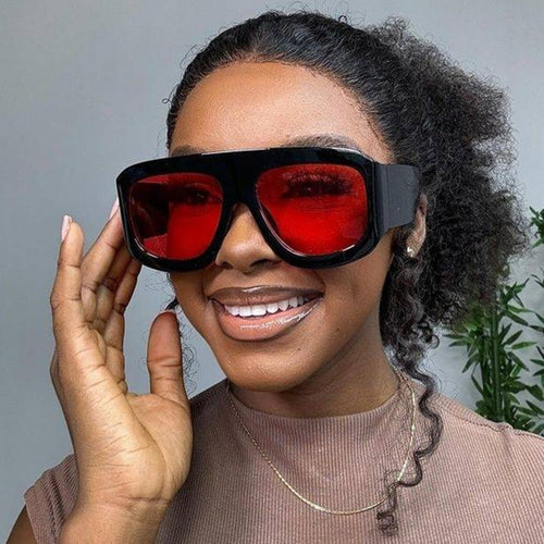 Drune | Große quadratische einfache Sonnenbrille