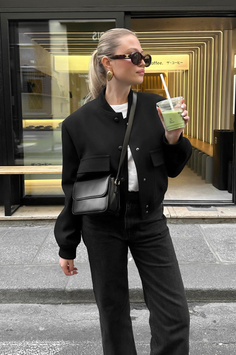 Drune | Wollene Baseballjacke
