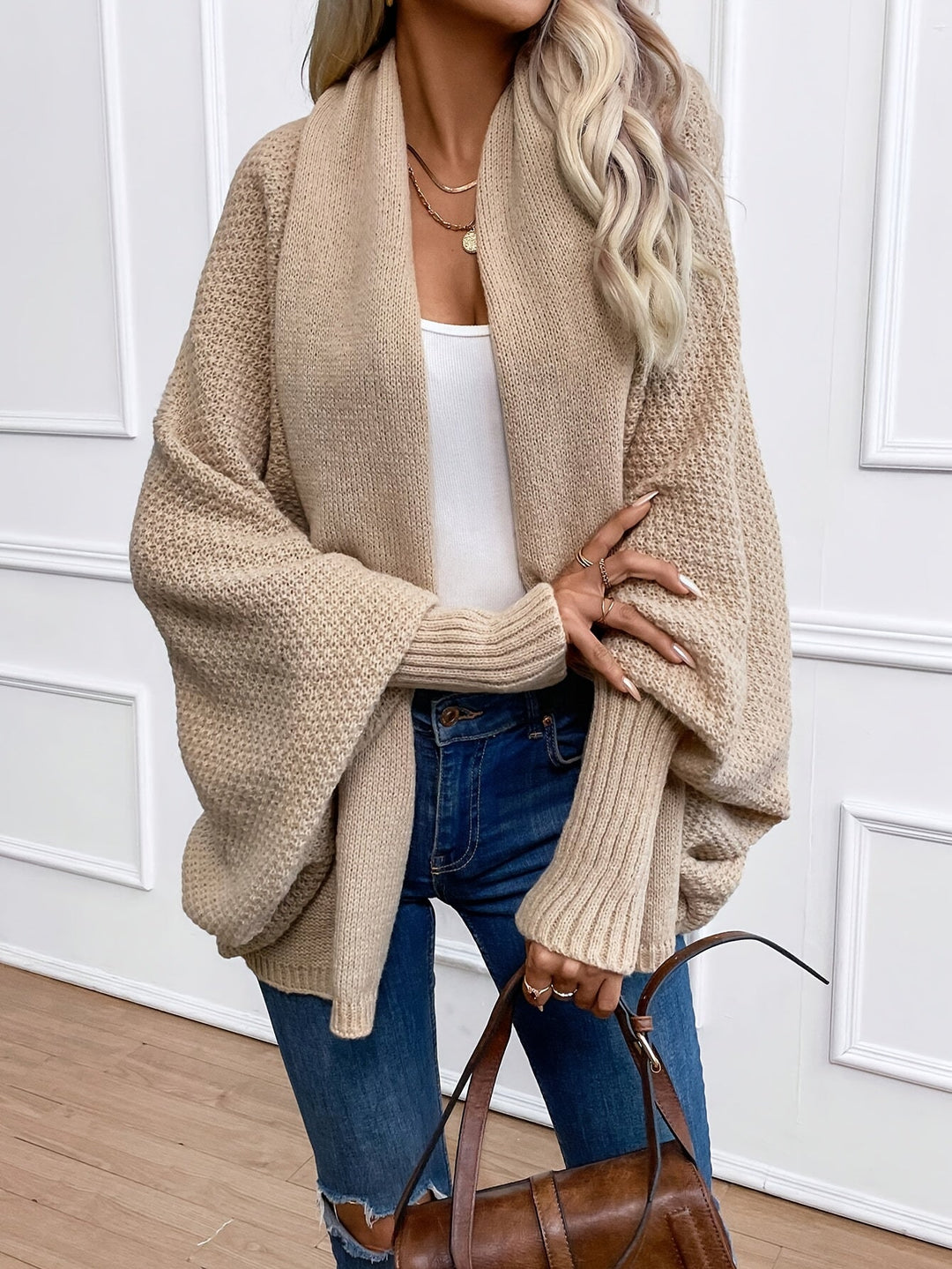 Drune | Langärmliger Kaschmir Cardigan für Frauen, Perfekt für Den Herbst