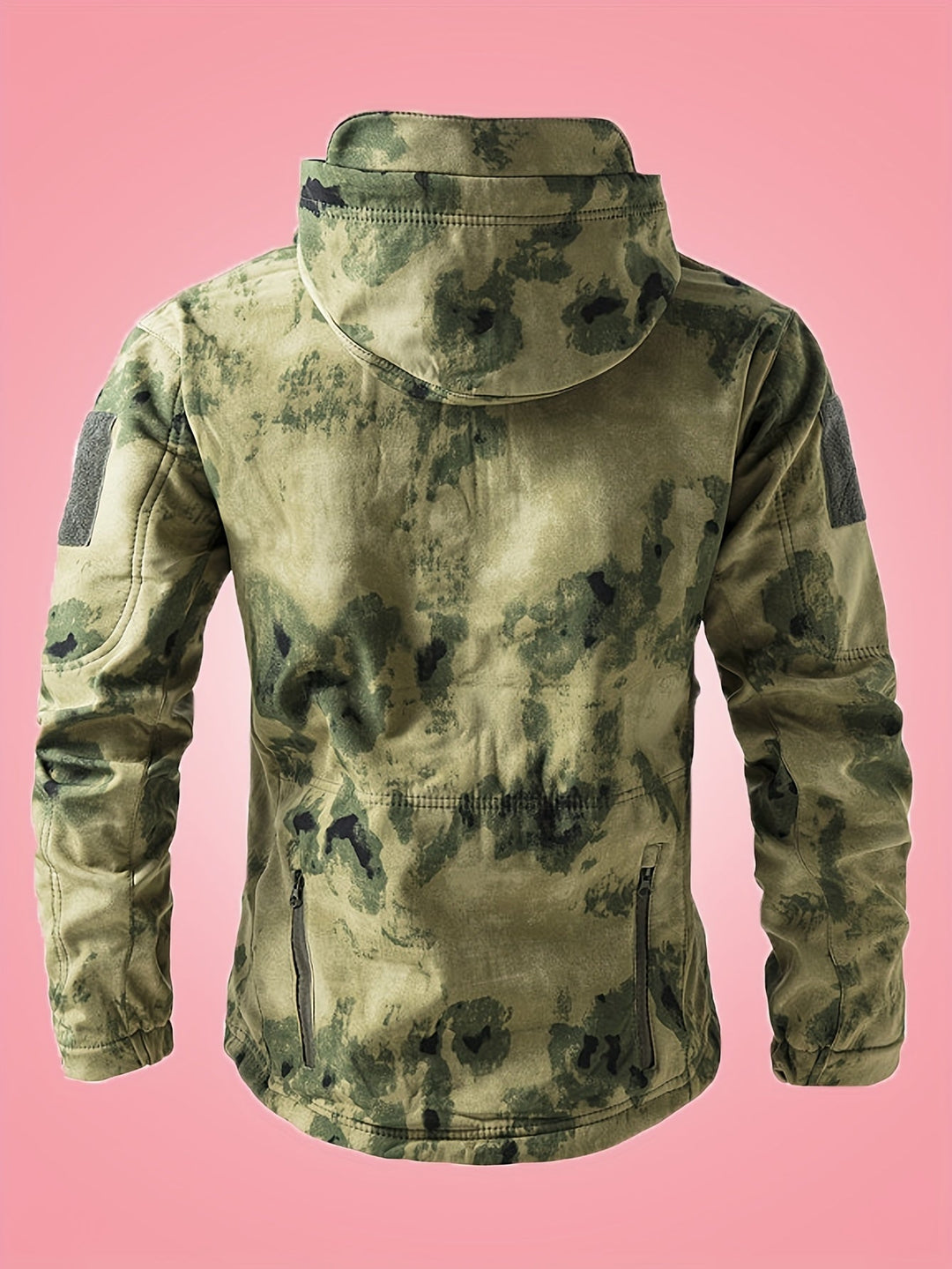 Drune | Militärische Tarn-Windbreaker-Outdoorjacke Mit Reißverschlusstaschen Für Herren - Perfekt für Outdoor-Aktivitäten