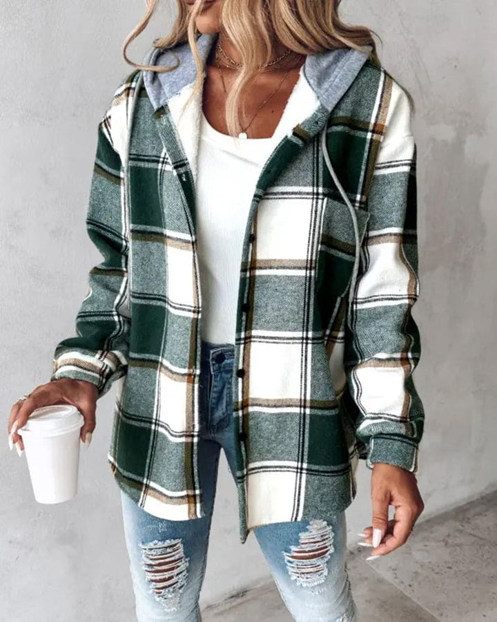 Drune | Flanelljacke - Übergroßer Schnitt - Baumwollmischung - Lässiges Schichtungsessenziell