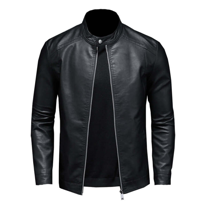 Drune | Klassischer Stil Kunstleder Bikerjacke für Männer