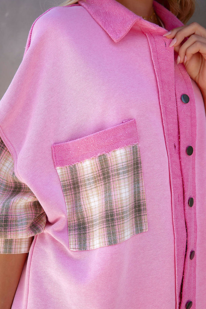 Drune | Gepunktete Flanellhemden Polyester und Baumwolle Einzigartiger Look