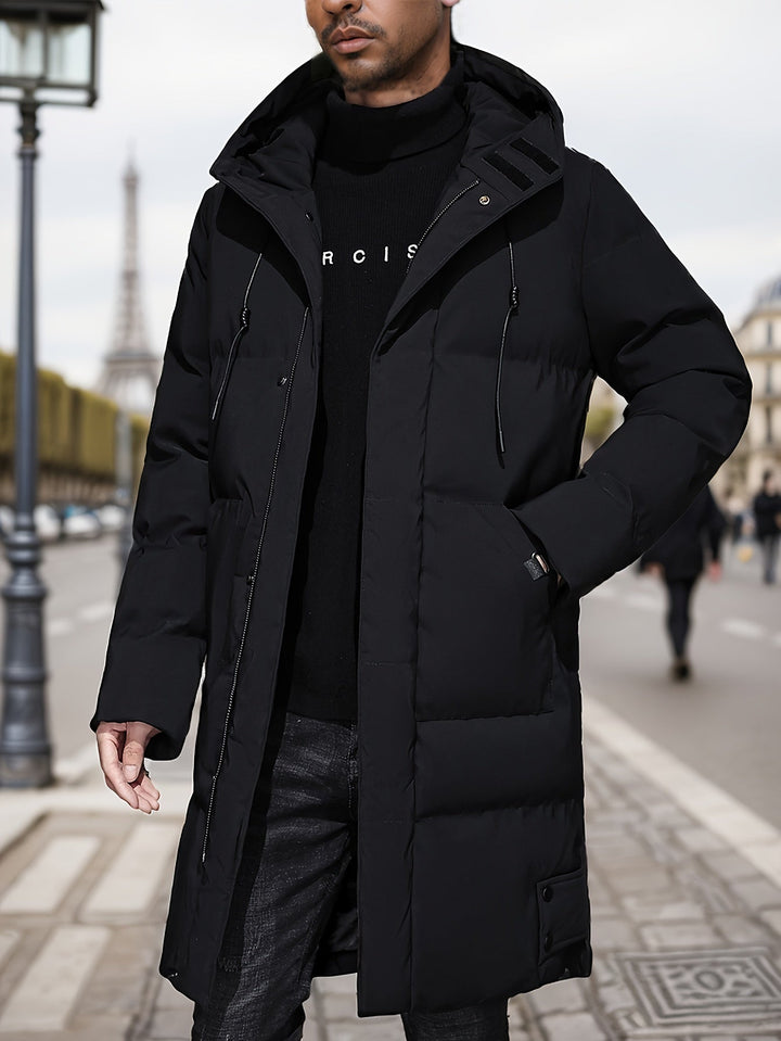 Drune | Winterjacke mit Reißverschluss und Kapuze für Herren - Perfekt für Outdoor-Aktivitäten