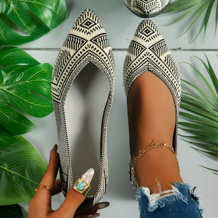 Laura | Flache Schuhe für Frauen aus Strick Drune