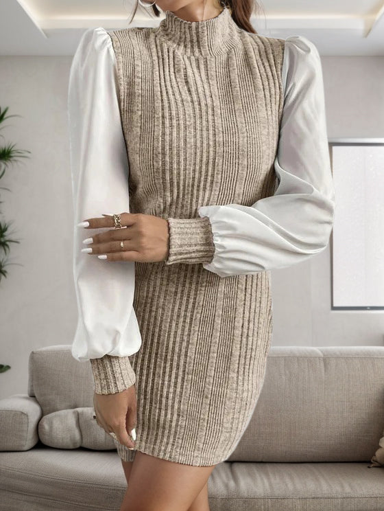 Drune | Stilvolle Herbst Gerippte Pullover Kleid Für Frauen